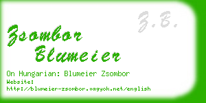 zsombor blumeier business card